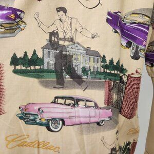 men's Elvis shirt M pink Cadillac Graceland